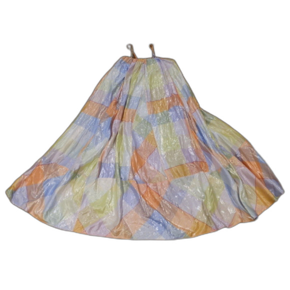 Anthropologie Pilcro Plaid Tent Maxi Multicolor Dress Women's Size XXS NWT - Picture 1 of 3